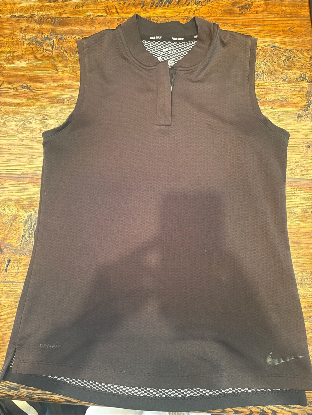 Women’s Nike Sleeveless Dri-FIT Golf Polo - Black